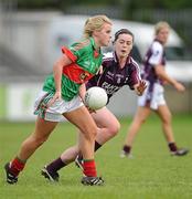 12 May 2012; Caoilfhionn Connolly, Mayo, in action against Deirdre Brennan, Galway. Bord Gáis Energy Ladies National Football League, Division 2 Final, Galway v Mayo, Parnell Park, Dublin. Picture credit: Brendan Moran / SPORTSFILE