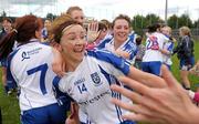 12 May 2012; Niamh Kindlon, Monaghan, celebrates after the game. Bord Gáis Energy Ladies National Football League, Division 1 Final, Cork v Monaghan, Parnell Park, Dublin. Photo by Sportsfile