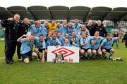 13 May 2012; The Avondale squad and management celebrate with the cup. FAI Umbro Intermediate Cup, Cherry Orchard FC v Avondale FC, Tallaght Stadium, Tallaght, Co. Dublin. Picture credit: Tomas Greally / SPORTSFILE