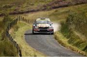 18 August 2017: Martin McCormack of Great Britain and David Moynihan of Ireland, Skoda Fabia, in action during SS3 Round 5 of the Irish Tarmac Rally Championships in the 2017 John Mulholland Motors Ulster Rally at Butterlope in Plumbridge, Co Tyrone. Photo by Philip Fitzpatrick/Sportsfile