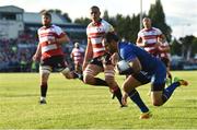 18 August 2017; Isa Nacewa of Leinster scores his side's first try during the Bank of Ireland Pre-season Friendly match between Leinster and Gloucester at St Mary's RFC in Dublin. Photo by Matt Browne/Sportsfile