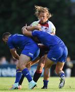 18 August 2017; Billy Twelvetrees of Gloucester is tackled by Dave Kearney, left and Jamison Gibson-Park of Leinster during the Bank of Ireland Pre-season Friendly match between Leinster and Gloucester at St Mary's RFC in Dublin. Photo by David Fitzgerald/Sportsfile