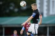 18 August 2017; Conor Kenna of Bray Wanderers in action against Chris Mulhall of Drogheda United during the SSE Airtricity League Premier Division match between Bray Wanderers and Drogheda United at Carlisle Grounds, in Bray, Co. Wicklow. Photo by Piaras Ó Mídheach/Sportsfile