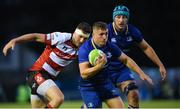 18 August 2017; Jordan Larmour of Leinster is tackled by Will Safe of Gloucester during the Bank of Ireland Pre-season Friendly match between Leinster and Gloucester at St Mary's RFC in Dublin. Photo by David Fitzgerald/Sportsfile