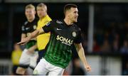 18 August 2017; Aaron Greene of Bray Wanderers celebrates scoring his side's second goal during the SSE Airtricity League Premier Division match between Bray Wanderers and Drogheda United at Carlisle Grounds, in Bray, Co. Wicklow. Photo by Piaras Ó Mídheach/Sportsfile