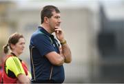 19 August 2017; Donegal manager Michael Naughton during the TG4 Ladies Football All-Ireland Senior Championship Quarter-Final match between Donegal and Mayo at Cusack Park in Westmeath. Photo by Matt Browne/Sportsfile