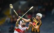 19 August 2017; Michael Cody of Kilkenny in action against Darragh Cartin of Derry during the Bord Gáis Energy GAA Hurling All-Ireland U21 Championship Semi-Final match between Kilkenny and Derry at Semple Stadium in Tipperary. Photo by Daire Brennan/Sportsfile