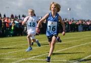 19 August 2017; Conor Doyle of Malahide, Co Dublin, right, competing in the Boys U8 and O6 60m event during day 1 of the Aldi Community Games August Festival 2017 at the National Sports Campus in Dublin. Photo by Sam Barnes/Sportsfile