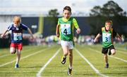19 August 2017; Will Byrne of Kilmessan - Dunsany, Co Meath, centre, competing in the Boys U10 and O8 100m event during day 1 of the Aldi Community Games August Festival 2017 at the National Sports Campus in Dublin. Photo by Sam Barnes/Sportsfile