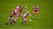 19 August 2017; Darragh Cartin of Derry in action against Darren Mullen of Kilkenny during the Bord Gáis Energy GAA Hurling All-Ireland U21 Championship Semi-Final match between Kilkenny and Derry at Semple Stadium in Tipperary. Photo by Daire Brennan/Sportsfile