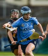 19 August 2017; Eve O'Brien of Dublin in action against Julieann Malone of Kilkenny during the All-Ireland Senior Camogie Championship Semi-Final between Dublin and Kilkenny at the Gaelic Grounds in Limerick. Photo by Diarmuid Greene/Sportsfile