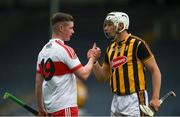 19 August 2017; Liam Blanchfield of Kilkenny and Shéa McKeever of Derry shake hands after the Bord Gáis Energy GAA Hurling All-Ireland U21 Championship Semi-Final match between Kilkenny and Derry at Semple Stadium in Tipperary. Photo by Daire Brennan/Sportsfile