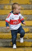 19 August 2017; Derry supporter Cillian O'Kane, aged 2, from Swatragh, Co Derry, during the Bord Gáis Energy GAA Hurling All-Ireland U21 Championship Semi-Final match between Kilkenny and Derry at Semple Stadium in Tipperary. Photo by Daire Brennan/Sportsfile