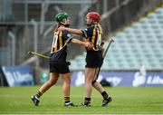 19 August 2017; Colette Dormer, left, and Grace Walsh of Kilkenny celebrate after the All-Ireland Senior Camogie Championship Semi-Final between Dublin and Kilkenny at the Gaelic Grounds in Limerick. Photo by Diarmuid Greene/Sportsfile
