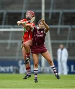 19 August 2017; Aoife Donohue of Galway in action against Chloe Sigerson of Cork during the All-Ireland Senior Camogie Championship Semi-Final between Cork and Galway at the Gaelic Grounds in Limerick. Photo by Diarmuid Greene/Sportsfile