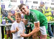 19 August 2017; Barry Nash of Limerick is presented with his Man of the Match award by 7 year old Cathal Sheehan after the Bord Gáis Energy GAA Hurling All-Ireland U21 Championship Semi-Final match between Galway and Limerick at Semple Stadium in Thurles, Co. Tipperary. Photo by Ramsey Cardy/Sportsfile