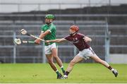 19 August 2017; Robbie Hanley of Limerick in action against Kevin McHugo of Galway during the Bord Gáis Energy GAA Hurling All-Ireland U21 Championship Semi-Final match between Galway and Limerick at Semple Stadium in Tipperary. Photo by Daire Brennan/Sportsfile