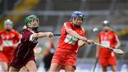 19 August 2017; Eimear O'Sullivan of Cork in action against Ann Marie Starr of Galway during the All-Ireland Senior Camogie Championship Semi-Final between Cork and Galway at the Gaelic Grounds in Limerick. Photo by Diarmuid Greene/Sportsfile