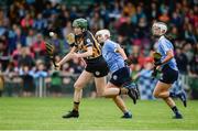 19 August 2017; Denis Gaule of Kilkenny in action against Ali Twomey, left, and Ellen McGovern of Dublin during the All-Ireland Senior Camogie Championship Semi-Final between Dublin and Kilkenny at the Gaelic Grounds in Limerick. Photo by Diarmuid Greene/Sportsfile