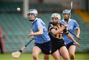 19 August 2017; Eve O'Brien of Dublin in action against Shelly Farrell of Kilkenny during the All-Ireland Senior Camogie Championship Semi-Final between Dublin and Kilkenny at the Gaelic Grounds in Limerick. Photo by Diarmuid Greene/Sportsfile