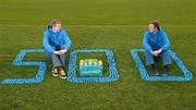 14 May 2012; Colm Cooper and Henry Shefflin announce that any club that collects 500 Lucozade Sports bottle caps in the Club Crusade will win a bottle carrier and will go into a draw to win €5,000. The Club Crusade initiative invites grassroots clubs to sign up and collect Lucozade Sport bottle caps to be in with a chance to win €10,000. For more details visit lucozadesport.ie. In attendance at the announcement are Kilkenny hurler Henry Shefflin, left, and Kerry footballer Colm Cooper. Ballyhale GAA, Ballyhale, Co. Kilkenny. Picture credit: Stephen McCarthy / SPORTSFILE