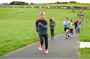 20 August 2017; Parkrun Ireland, in partnership with Vhi, expanded their range of junior events to ten with the introduction of the Oranmore Junior Parkrun on Sunday morning. Junior parkruns are 2km long and cater for 4 to 14 year olds, free of charge providing a fun and safe environment for children to enjoy exercise. To register for a parkrun near you visit www.parkrun.ie. New registrants should select their chosen event as their home location. You will then receive a personal barcode which acts as your free entry to any parkrun event worldwide. Pictured during the Oranmore Junior Parkrun, in partnership with Vhi is Amanda Aleksaite, aged 7, from Oranmore. Rinville Park, Oranmore, Co Galway. Photo by Diarmuid Greene/Sportsfile