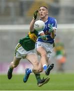 20 August 2017; Philip Rogers of Cavan in action against Patrick Warren of Kerry during the Electric Ireland GAA Football All-Ireland Minor Championship Semi-Final match between Cavan and Kerry at Croke Park in Dublin. Photo by Piaras Ó Mídheach/Sportsfile