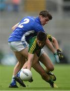 20 August 2017; Donal O'Sullivan of Kerry in action against John Cooke of Cavan during the Electric Ireland GAA Football All-Ireland Minor Championship Semi-Final match between Cavan and Kerry at Croke Park in Dublin. Photo by Piaras Ó Mídheach/Sportsfile