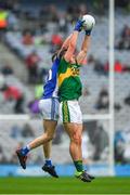 20 August 2017; Cian Gammell of Kerry in action against Ruairi Curran of Cavan during the Electric Ireland GAA Football All-Ireland Minor Championship Semi-Final match between Cavan and Kerry at Croke Park in Dublin. Photo by Ray McManus/Sportsfile