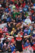20 August 2017; Andy Moran of Mayo after scoring his side's first goal during the GAA Football All-Ireland Senior Championship Semi-Final match between Kerry and Mayo at Croke Park in Dublin. Photo by Stephen McCarthy/Sportsfile