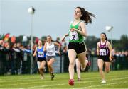 20 August 2017; Niamh Foley of Newcastle West, Co Limerick, competing in the Girls U16 and O14 200m event during day 2 of the Aldi Community Games August Festival 2017 at the National Sports Campus in Dublin. Photo by Sam Barnes/Sportsfile