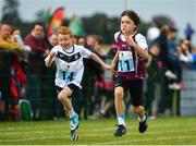 20 August 2017; Tom Henry of Tuam, Co Galway,, right, and Tiernan Donnelly of Kilcullen, Co Kildare, competing in the Boys U8 and O6 80m event during day 2 of the Aldi Community Games August Festival 2017 at the National Sports Campus in Dublin. Photo by Sam Barnes/Sportsfile