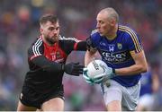 20 August 2017; Kieran Donaghy of Kerry in action against Aidan O'Shea of Mayo during the GAA Football All-Ireland Senior Championship Semi-Final match between Kerry and Mayo at Croke Park in Dublin. Photo by Stephen McCarthy/Sportsfile