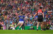 20 August 2017; Bryan Sheehan of Kerry fails to convert a last minute free during the GAA Football All-Ireland Senior Championship Semi-Final match between Kerry and Mayo at Croke Park in Dublin. Photo by Ray McManus/Sportsfile