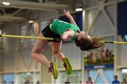 20 August 2017; Holly Meredith of Newcastle West, Co Limerick, competing in the Girls U16 and O14 High Jump event during day 2 of the Aldi Community Games August Festival 2017 at the National Sports Campus in Dublin. Photo by Sam Barnes/Sportsfile
