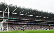 20 August 2017; Andy Moran of Mayo scores his side's first goal during the GAA Football All-Ireland Senior Championship Semi-Final match between Kerry and Mayo at Croke Park in Dublin. Photo by Stephen McCarthy/Sportsfile