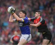 20 August 2017; Paul Geaney of Kerry in action against Brendan Harrison of Mayo during the GAA Football All-Ireland Senior Championship Semi-Final match between Kerry and Mayo at Croke Park in Dublin. Photo by Ray McManus/Sportsfile