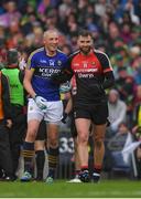 20 August 2017; Kieran Donaghy of Kerry and Aidan O'Shea of Mayo  during the GAA Football All-Ireland Senior Championship Semi-Final match between Kerry and Mayo at Croke Park in Dublin. Photo by Ray McManus/Sportsfile