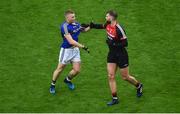 20 August 2017; Peter Crowley of Kerry gets involved in a scuffle with Aidan O'Shea of Mayo during the GAA Football All-Ireland Senior Championship Semi-Final match between Kerry and Mayo at Croke Park in Dublin. Photo by Daire Brennan/Sportsfile