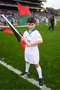 20 August 2017; eir GAA flagbearer Jonah Flanagan at the All-Ireland Senior Football Semi-final between Mayo and Kerry in Croke Park, Dublin. Photo by Stephen McCarthy/Sportsfile