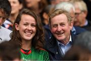 20 August 2017; Former Taoiseach Enda Kenny and his daughter Aoibhinn before the GAA Football All-Ireland Senior Championship Semi-Final match between Kerry and Mayo at Croke Park in Dublin. Photo by Ray McManus/Sportsfile
