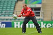 18 May 2012; Ulster's Stephen Ferris during the squad captain's run ahead of their Heineken Cup Final match against Leinster on Saturday. Ulster Rugby Squad Captain's Run, Twickenham Stadium, Twickenham, England. Picture credit: Diarmuid Greene / SPORTSFILE