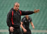 18 May 2012; Ulster head coach Brian McLaughlin during the squad captain's run ahead of their Heineken Cup Final match against Leinster on Saturday. Ulster Rugby Squad Captain's Run, Twickenham Stadium, Twickenham, England. Picture credit: Diarmuid Greene / SPORTSFILE