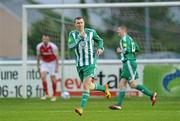 18 May 2012; Jason Byrne, Bray Wanderers, celebrates after scoring the first goal against St Patrick's Athletic. Airtricity League Premier Division, Bray Wanderers v St Patrick's Athletic, Carlisle Grounds, Bray, Co. Wicklow. Picture credit: Matt Browne / SPORTSFILE