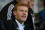 18 May 2012; Republic of Ireland International James McClean watches on during the game. Airtricity League Premier Division, Bohemians v Derry City, Dalymount Park, Dublin. Picture credit: Stephen McCarthy / SPORTSFILE