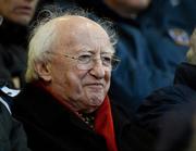 18 May 2012; President of Ireland  Michael D Higgins watches on during the game. Airtricity League Premier Division, Bohemians v Derry City, Dalymount Park, Dublin. Picture credit: Stephen McCarthy / SPORTSFILE
