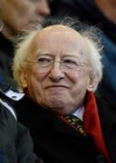 18 May 2012; President of Ireland Michael D Higgins watches on during the game. Airtricity League Premier Division, Bohemians v Derry City, Dalymount Park, Dublin. Picture credit: Stephen McCarthy / SPORTSFILE