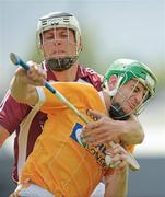 19 May 2012; Shane McNaughton, Antrim, in action against Paul Greville, Westmeath. Leinster GAA Hurling Senior Championship First Round, Westmeath v Antrim, Cusack Park, Mullingar, Co. Westmeath. Photo by Sportsfile