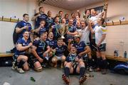 19 May 2012; Leinster players celebrate with the Heineken Cup in the dressing room after the game. Heineken Cup Final, Leinster v Ulster, Twickenham Stadium, Twickenham, England. Picture credit: Stephen McCarthy / SPORTSFILE