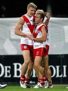 19 May 2012; Tommy Walsh and Ben McGlynn, right, Sydney Swans, celebrate after a score. AFL Round 8, Sydney Swans v Melbourne Demons, SCG, Sydney. Picture credit: Craig Golding / SPORTSFILE